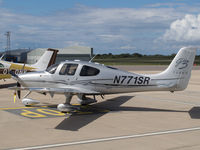 N771SR @ EGJB - On the West Parking, Guernsey - by alanh