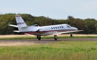 N560GT @ EGFH - Visiting Cessna Encore departing Runway 04. - by Roger Winser