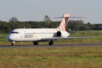 EI-EXI @ LFRB - Boeing 717-2BL, Taxiing to holding point rwy 07R, Brest-Bretagne airport (LFRB-BES) - by Yves-Q