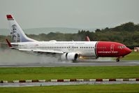 LN-DYU @ EGCC - just landed on an wet runway 23R - by andysantini