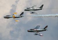 N50CJ @ OSH - F-86 Formation - by Florida Metal