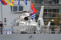 Z9-0358 @ LOND - On the rear of a Chinese Warship at Canary Wharf, London (one of two Visiting). - by Graham Reeve