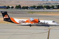 N440QX @ KBOI - Taxiing on Alpha.  Note the old Beaver logo on the tail. - by Gerald Howard