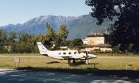 D-ILIG @ LSZD - Photo shut in Ascona, Switzerland, in 1982. Airfield closed 1997. - by Dave Schwedt
