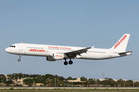 G-POWN @ LMML - A321 G-POWN on lease to Jet2Com seen here on final approach to RW31 in Malta. - by Raymond Zammit