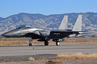 92-0366 @ KBOI - Taxiing to RWY 10R.  391st Fighter Sq. Bold Tigers, 366th Fighter Wing, Mountain Home AFB, Idaho. - by Gerald Howard
