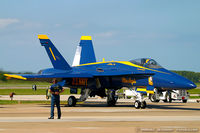 161955 @ KNTU - F/A-18A Hornet 161955 C/N 0166 from Blue Angels Demo Team  NAS Pensacola, FL - by Dariusz Jezewski www.FotoDj.com