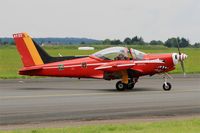 ST-23 @ LFOA - Belgian Red Devil Team SIAI-Marchetti SF-260M, Taxiing to flight line, Avord Air Base 702 (LFOA) Open day 2016 - by Yves-Q