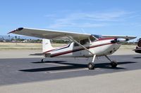 N5210D @ KRHV - Locally-based 1957 Cessna 180A parked on the ramp for Young Eagles at Reid Hillview Airport, San Jose, CA. - by Chris Leipelt