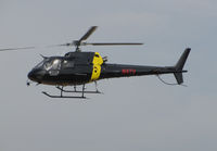 N4TV @ O69 - KNBC News 4 (Los Angeles, CA) 1996 Eurocopter AS-350B-2 in new black color scheme returning to Petaluma Municipal Airport, CA temporary home base after flight to cover the devastating October 2017 Northern California wildfires - by Steve Nation