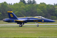 161955 @ KMIV - F/A-18A Hornet 161955 C/N 0166 from Blue Angels Demo Team  NAS Pensacola, FL - by Dariusz Jezewski www.FotoDj.com