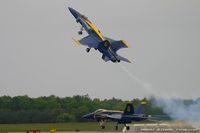 161955 @ KMIV - F/A-18A Hornet 161955 C/N 0166 from Blue Angels Demo Team  NAS Pensacola, FL - by Dariusz Jezewski www.FotoDj.com
