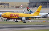 D-AEAO @ EGLL - DHL A306F about to touch down. - by FerryPNL