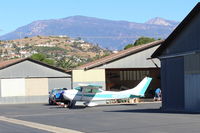 N8382S @ SZP - 1965 Cessna 182H SKYLANE, Continental O-470-R 230 Hp, outside hangar - by Doug Robertson