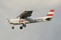 G-EGSL @ EGSH - Landing at Norwich. - by Graham Reeve