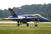 161955 @ KNTU - F/A-18A Hornet 161955 C/N 0166 from Blue Angels Demo Team  NAS Pensacola, FL - by Dariusz Jezewski www.FotoDj.com