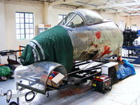 BAPC352 @ X4HP - unidentified Hawker Sea Hawk cockpit at Hooton Park - by Chris Hall