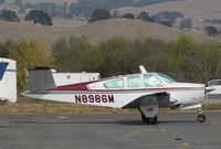 N8986M @ O69 - Novato, Ca-based 1964 Beech S35 @ its temporary Petaluma, CA home base while Novato's runway is resurfaced - by Steve Nation