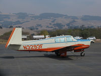 N3293F @ O69 - Novato, CA-based 1968 Mooney M-20G @ its temporary Petaluma, CA home base while Novato's runway is resurfaced - by Steve Nation