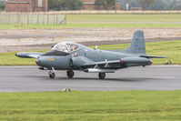 G-SOAF @ EGXP - BAC Strikemaster Mk82A 425 (G-SOAF) Strikemaster Flying Club, Scampton Air Show 2017 - by Grahame Wills