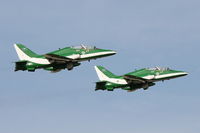 8819 @ LMML - Hawks 65As 8819 and 8821 of the Saudi Arabian Air Force Aerobatic Team taking off RW13 to participate in the Malta International Airshow 2017 - by Raymond Zammit