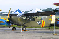 N2745C @ KYIP - Stinson L-5E Sentinel Pattons Pup  C/N 44-18025, N2745C - by Dariusz Jezewski www.FotoDj.com