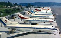 JA8317 @ KPAE - Paine Field August 1966 - by Boeing photo in public domain