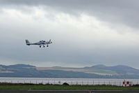 G-TSDB @ EGPN - Take off into the gloom at Dundee - by Clive Pattle