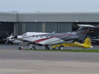 T7-AMS @ EGJB - Parked outside ASG, Guernsey, after a registration change from HB-FXX - by alanh