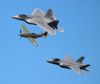 N251PW @ BKL - Heritage Flight with F-22 and F-35 - by Florida Metal