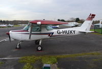 G-HUXY @ EGTR - Cessna 152 at Elstree. Ex 9H-AFV - by moxy