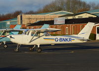 G-BNKR @ EGTB - Cessna 152 at Wycombe Air Park. Ex N49458 - by moxy