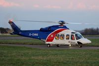 G-CHNS @ EGSH - Early evening arrival from offshore. - by keithnewsome