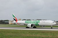 A6-EPU @ LMML - B777 A6-EPU Emirates Airlines in special colours for the Expo2020 - by Raymond Zammit
