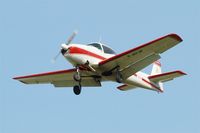 F-AYJF @ LFRU - Ryan Navion, Take off rwy 23, Morlaix-Ploujean airport (LFRU-MXN) Air show 2017 - by Yves-Q