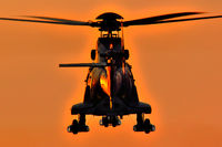 T-312 @ LSGS - This Super Puma arrived with the last climpses of light - WEF 2009 - by Grimmi