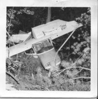 N3208X @ PVT - June 15, 1969  Westboro Massachusetts  Student Pilot/ Flap Jackscrew problem - by Rick Ploen