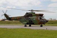 1244 @ LFRJ - Aérospatiale SA-330B Puma, Taxiing to Holding point, Landivisiau Naval Air Base (LFRJ) Tiger Meet 2017 - by Yves-Q