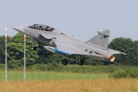 9820 @ LFRJ - Saab JAS-39D Gripen, Take off rwy 26, Landivisiau Naval Air Base (LFRJ) Tiger Meet 2017 - by Yves-Q