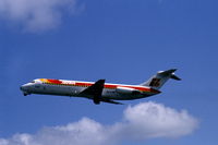 EC-BPF @ EHAM - Iberia Douglas DC-9-32 climbing away from Schiphol airport, the Netherlands, 1982 - by Van Propeller