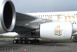 A6-EOO @ EDDK - Airbus A380-861 of Emirates Airline at the DLR 2015 air and space day on the side of Cologne airport - by Ingo Warnecke