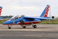 E68 @ LFBD - Dassault-Dornier Alpha Jet E (F-TEMO), Athos 08 of Patrouille de France 2017, Bordeaux-Mérignac Air Base 106 (LFBD-BOD) Open day 2017 - by Yves-Q