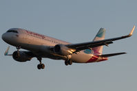 D-AEWV @ EGLL - On approach at sunrise. - by Howard J Curtis