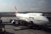 VH-OJR @ YMML - Qantas Boeing 747-438 at the gate at Melbourne Tullamarine airport, Victoria, Australia, 2003 - by Van Propeller