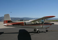 N5988B @ KSNS - Straight-tail 1956 Cessna 182A Skylane @Salinas Municipal Airport (Monterey County), CA - by Steve Nation