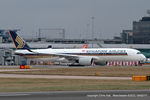 9V-SMG @ EGCC - Singapore Airlines - by Chris Hall