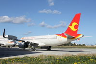 LZ-CMB @ LMML - Airbus A320 LZ-CMB waiting for delivery after being painted in Tianjin Airlines livery - by Raymond Zammit