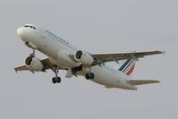 F-HBNC @ LFBD - Airbus A320-214, Take off rwy 23, Bordeaux Mérignac airport (LFBD-BOD) - by Yves-Q