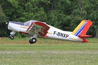 F-BNXP @ LFFQ - Morane-Saulnier MS-880B Rallye Club, Take off, La Ferté-Alais (LFFQ) Air show 2016 - by Yves-Q