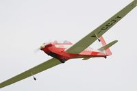 F-CCJY @ LFFQ - Scheibe SF-28A Tandem Falke, On display, La Ferté-Alais airfield (LFFQ) Air show 2016 - by Yves-Q